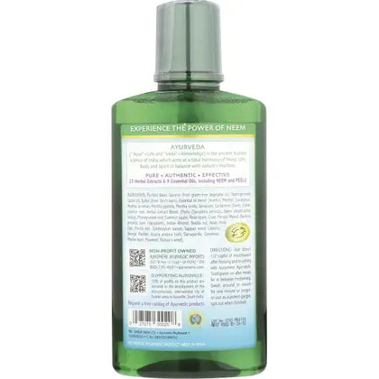 Auromere- Mouthwash Ayurvedic Neem & Peelu-6x473ml