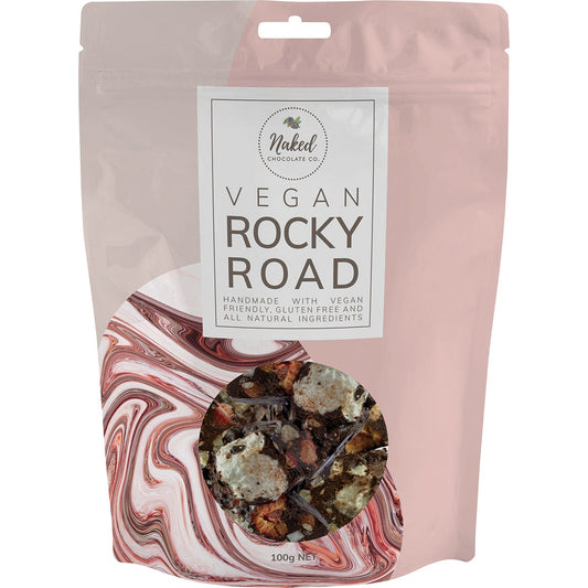 Naked Chocolate Co- Vegan Rocky Road Dark Chocolate-100g