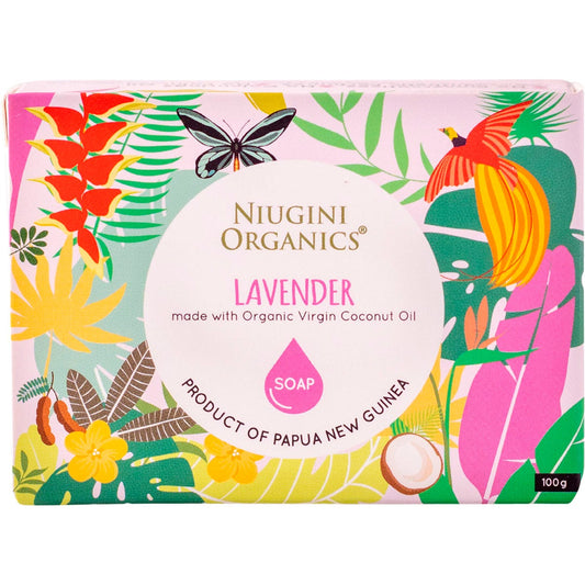 Niugini Organics- Virgin Coconut Oil Soap Lavender-100g