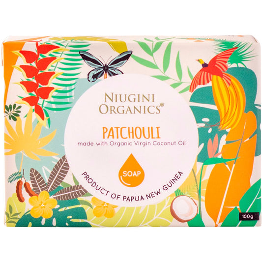 Niugini Organics- Virgin Coconut Oil Soap Patchouli-100g