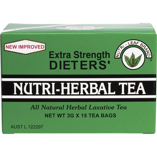 Nutri-Leaf- Herbal Tea Bags Dieter's Tea Extra Strength-15pk