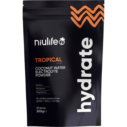 Niulife- Hydrate Electrolyte Powder Tropical-200g