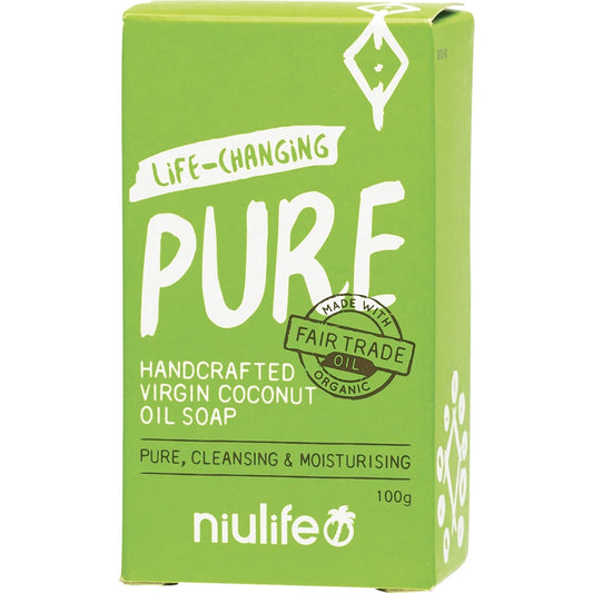 Niulife- Coconut Oil Soap Pure-100g