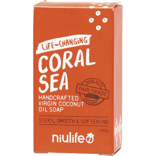 Niulife- Coconut Oil Soap Coral Sea-100g