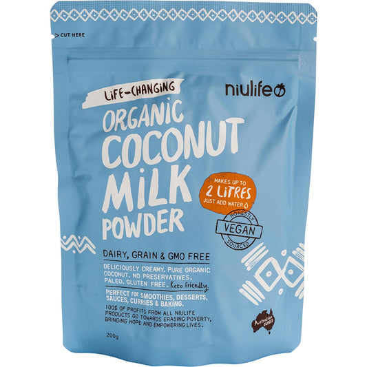 Niulife- Coconut Milk Powder Makes Up To 2 Litres-200g