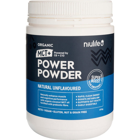 Niulife- Organic MCT+ Power Powder Natural Unflavoured-400g