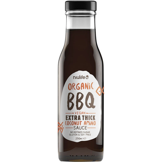 Niulife- Organic Coconut Amino Sauce Extra Thick BBQ-6x250ml