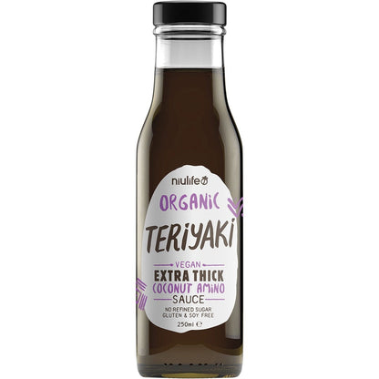 Niulife- Organic Coconut Amino Sauce Extra Thick Teriyaki-6x250ml