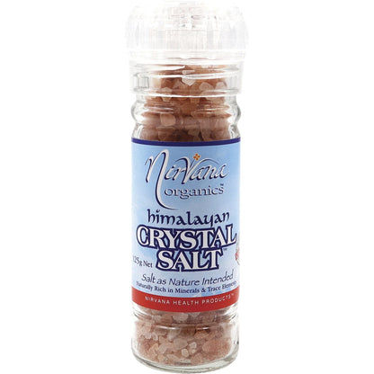 Nirvana Organics- Himalayan Salt Granules Glass Grinder-125g