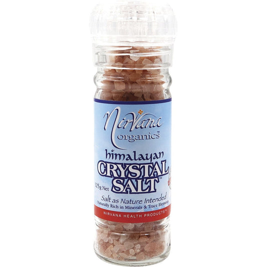 Nirvana Organics- Himalayan Salt Granules Glass Grinder-125g