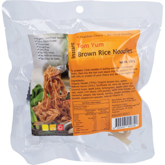 Nutritionist Choice- Instant Tom Yum Brown Rice Noodle Kit-120g