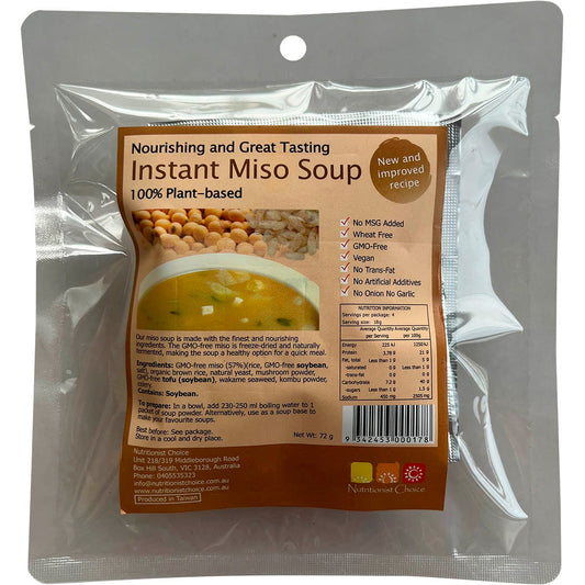 Nutritionist Choice- Instant Miso Soup-4x18g