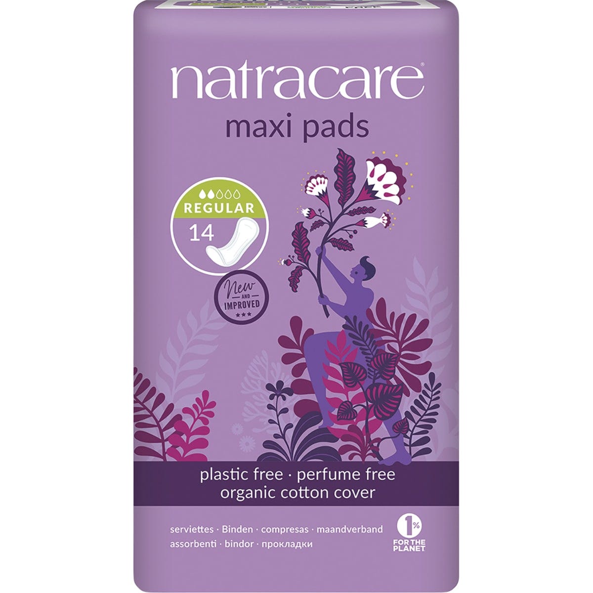Natracare- Maxi Pads Regular-14pk