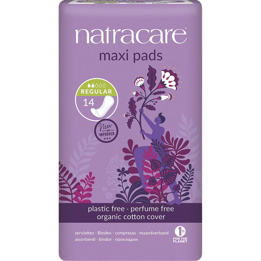 Natracare- Maxi Pads Regular-14pk