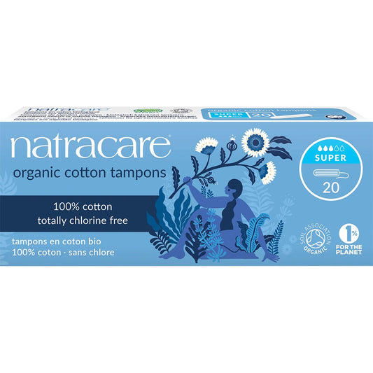 Natracare- Tampons (Non-Applicator) Super-20pk