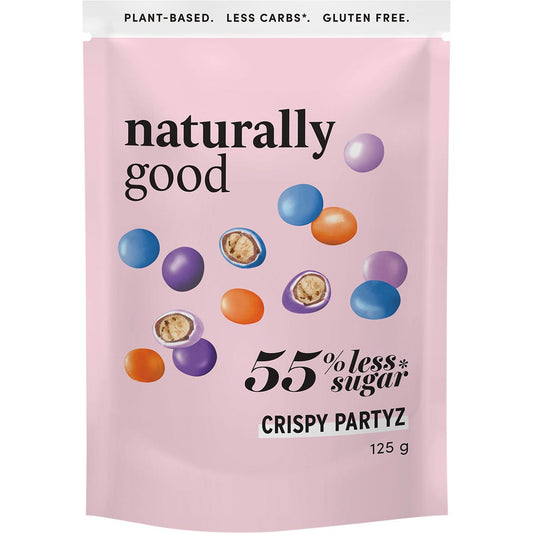 Naturally Good- Crispy Partyz 55% less sugar-6x125g