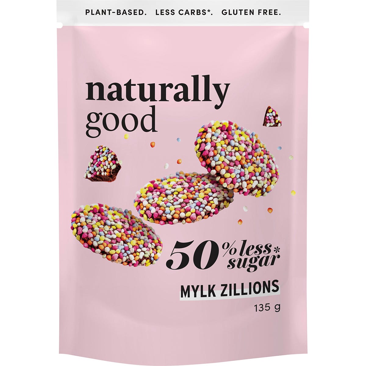 Naturally Good- Mylk Zillions 50% less sugar-6x135g