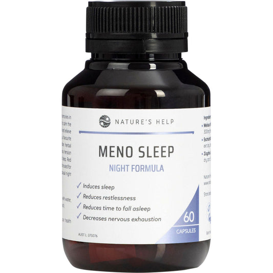 Nature's Help- Meno Sleep Night Formula-60 Caps