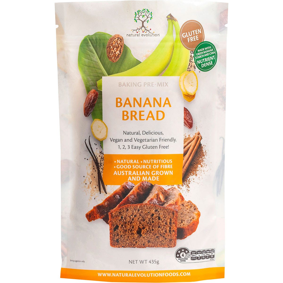 Natural Evolution- Banana Bread Mix-435g