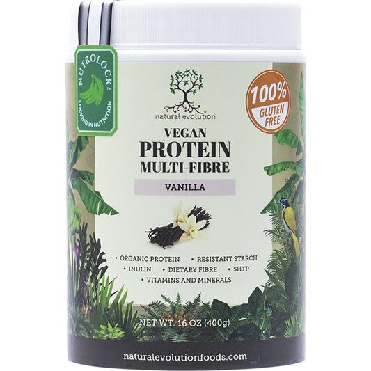 Natural Evolution- Vegan Protein Multi-Fibre Vanilla-400g