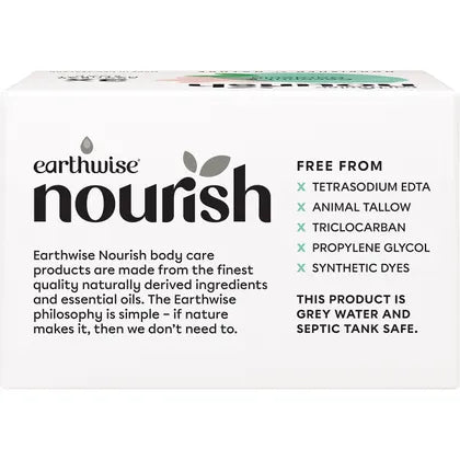 Earthwise Nourish- Natural Soap Bar Coconut & Gardenia-3pk