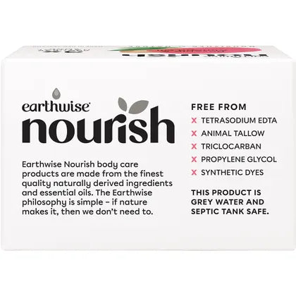 Earthwise Nourish- Natural Soap Bar Rosehip & Almond Oil-3pk
