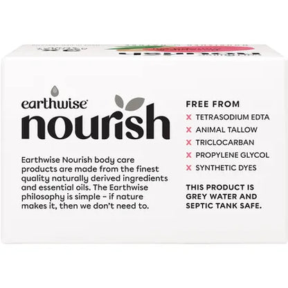 Earthwise Nourish- Natural Soap Bar Rosehip & Almond Oil-3pk