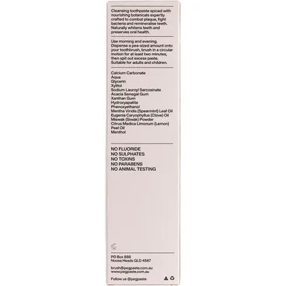 Peg Paste- Natural Toothpaste with Hydroxyapatite Sacred Clove-190g