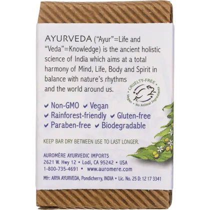 Auromere- Neem Soap Ayurvedic Lavender Neem-12x78g