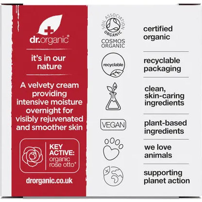 Dr. Organic- Night Cream Rose Otto-50ml