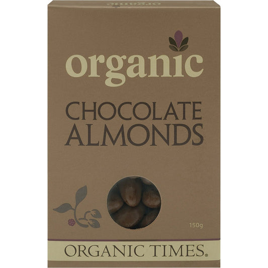 Organic Times- Milk Chocolate Almonds-150g