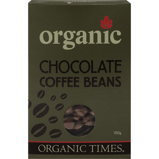 Organic Times- Milk Chocolate Coffee Beans-150g