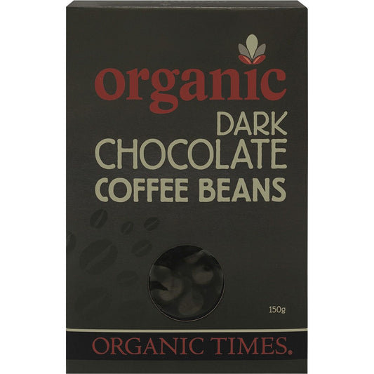 Organic Times- Dark Chocolate Coffee Beans-150g