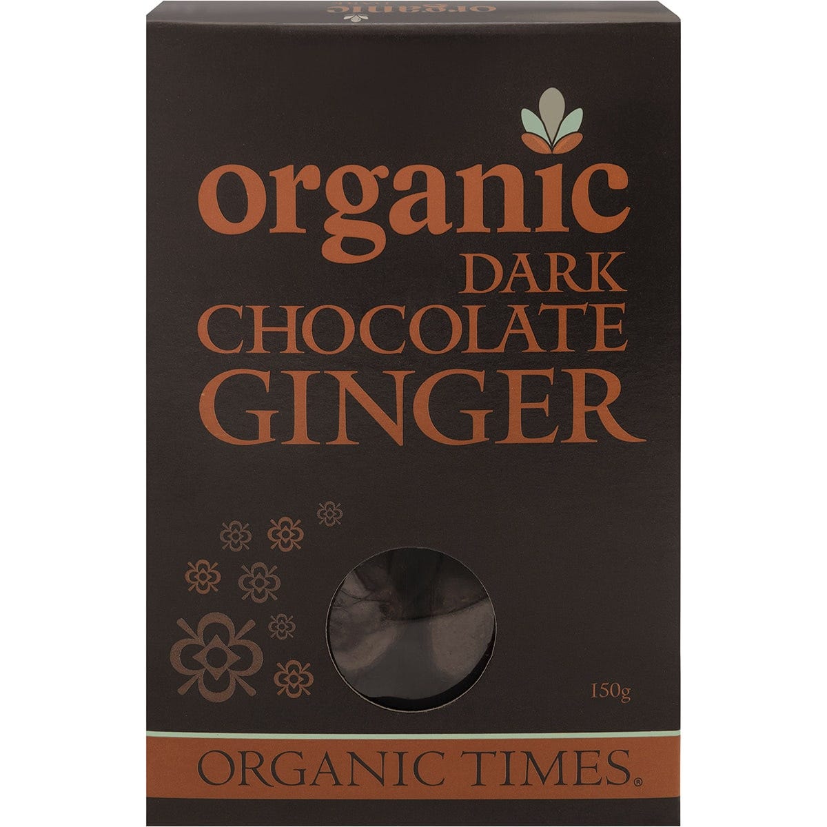 Organic Times- Dark Chocolate Ginger-150g