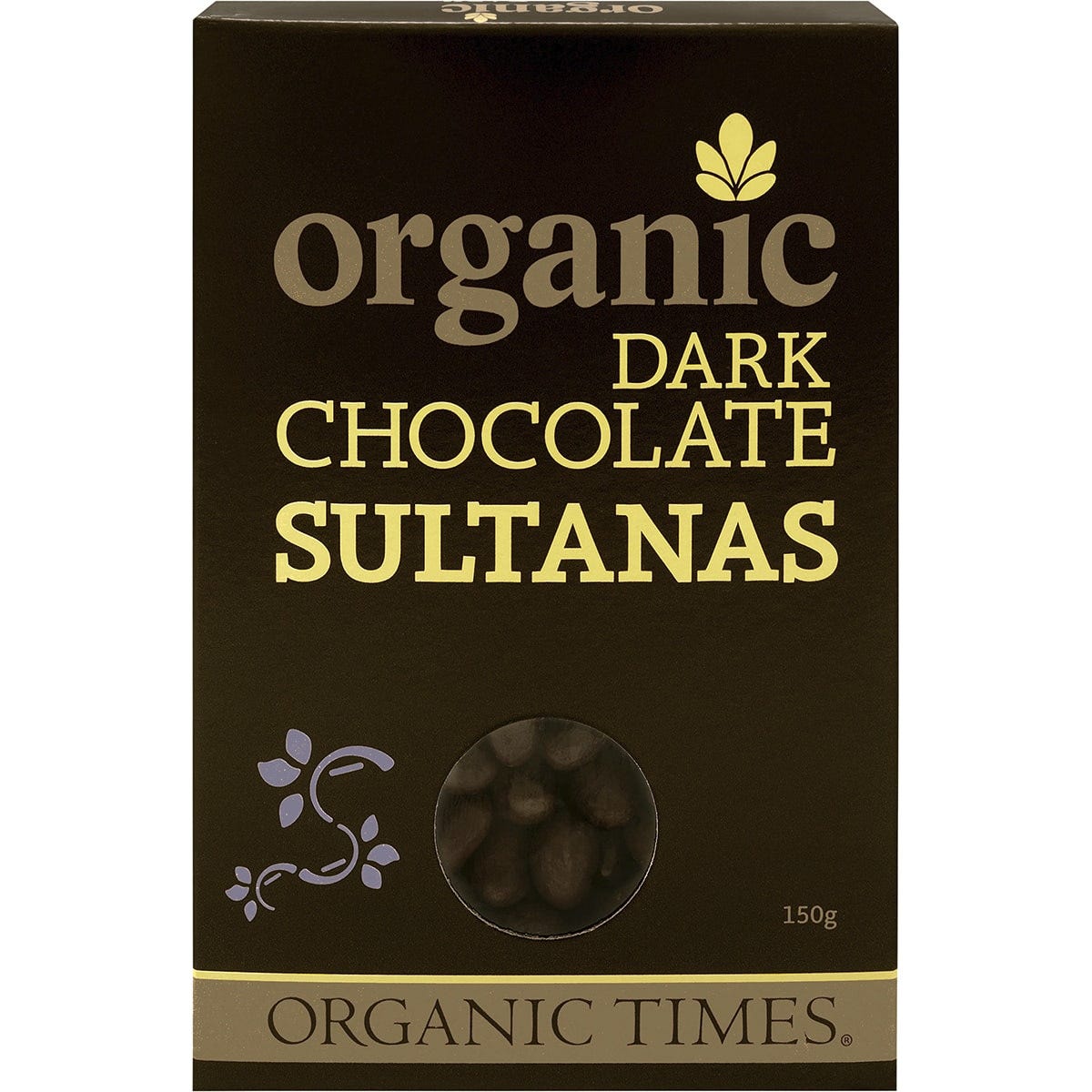 Organic Times- Dark Chocolate Sultanas-150g