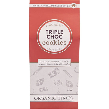 Organic Times- Cookies Triple Choc Chip-150g