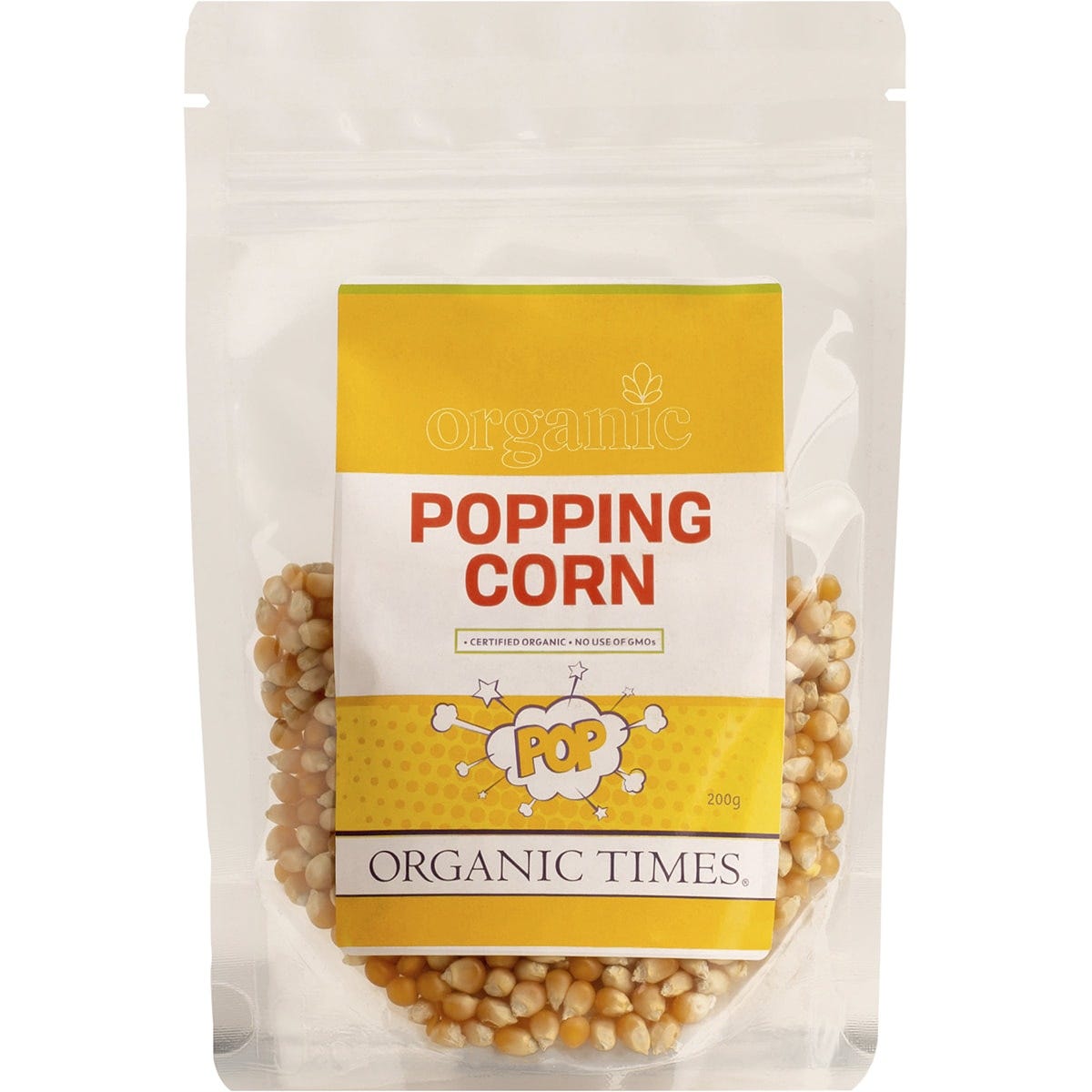 Organic Times- Popping Corn-200g