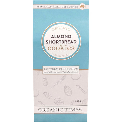 Organic Times- Cookies Almond Shortbread-150g