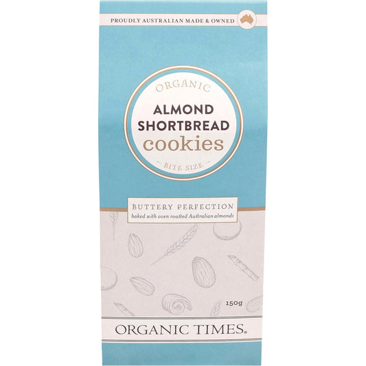 Organic Times- Cookies Almond Shortbread-150g