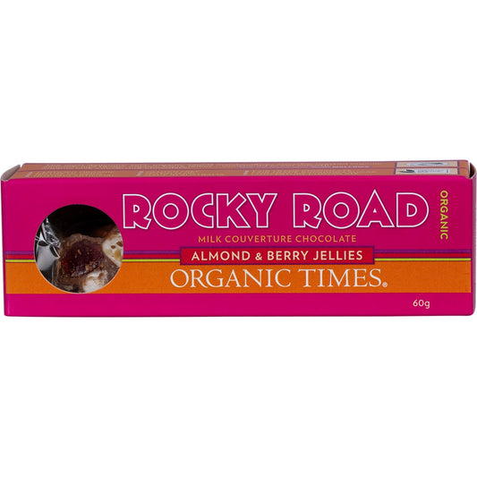 Organic Times- Rocky Road Milk Chocolate-60g