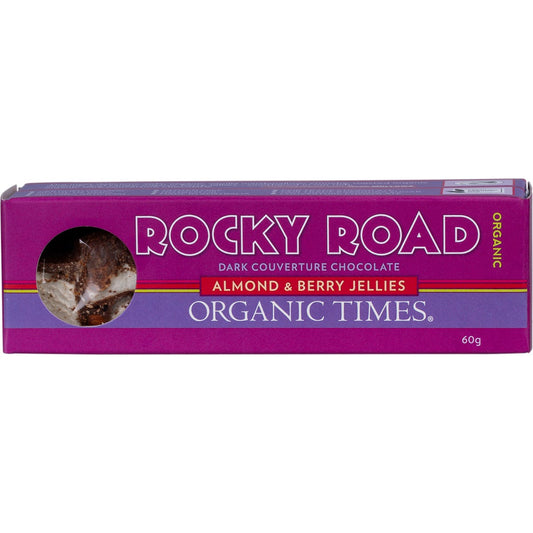 Organic Times- Rocky Road Dark Chocolate-60g