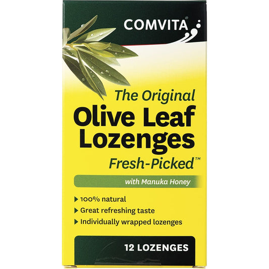 Comvita- Olive Leaf Extract Lozenges with Manuka Honey-12pk