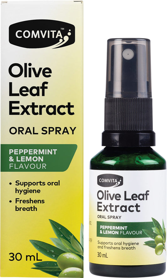 Comvita- Olive Leaf Extract Oral Spray Peppermint & Lemon-30ml