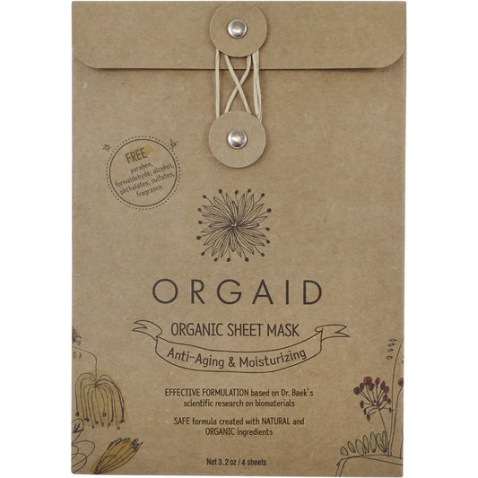 Orgaid- Organic Sheet Mask Anti-Aging & Moisturizing-24ml