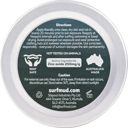 Surfmud- Ocean Addicts Sunscreen SPF 30 Tin-100g