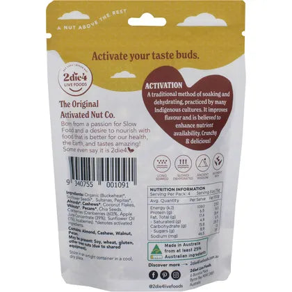 2die4 Live Foods- Organic Activated Paleo Muesli-600g