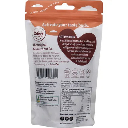2die4 Live Foods- Organic Activated Pecans with Fresh Whey-120g