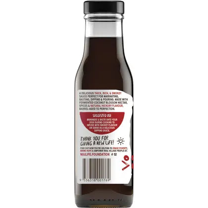 Niulife- Organic Coconut Amino Sauce Extra Thick Smokey BBQ-6x250ml