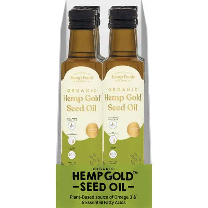 Hemp Foods Australia- Organic Hemp Gold Seed Oil -6x250ml