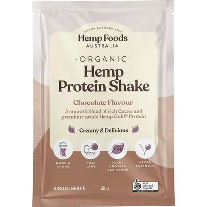 Hemp Foods Australia- Organic Hemp Protein Shake Chocolate-7x35g